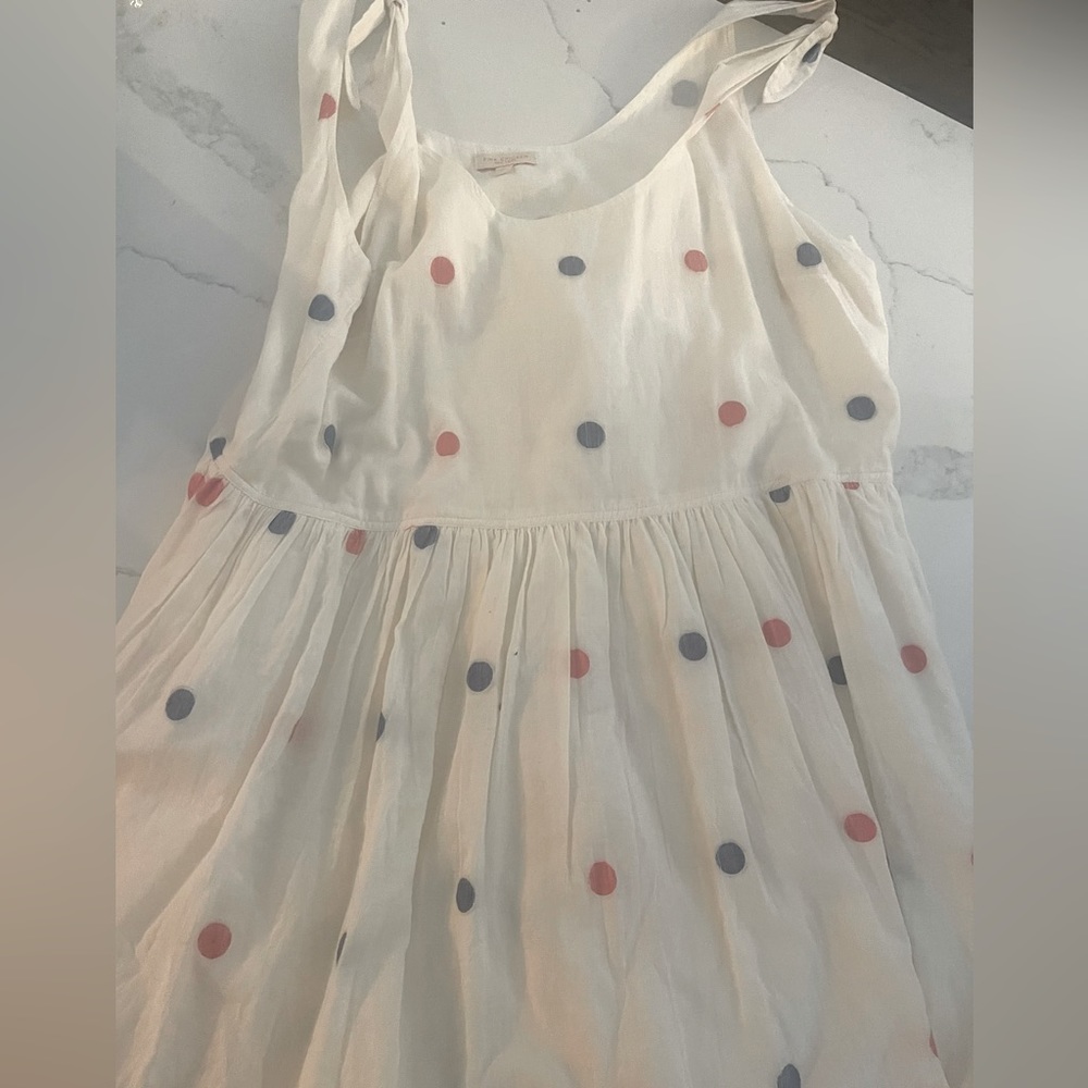 Womens Taylor Dress - Red/Blue Polka Dot